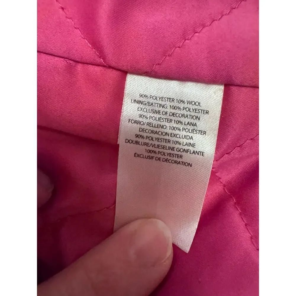 Hartstrings Baby Girls Woven Pea Coat Duffle Coat Toggle Closure Pink 12 Months